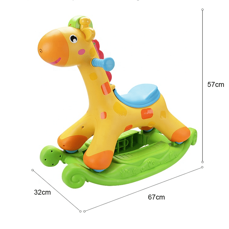 2-in-1 Kids Giraffe Ride Β©